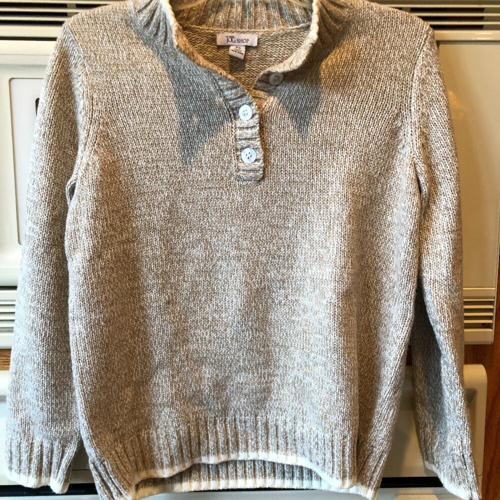 The Tog Shop Pullover Knit Sweater Heather Beige PS